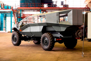 Illustration for article titled Este extraño coche militar puede ser la respuesta de Rusia al Humvee